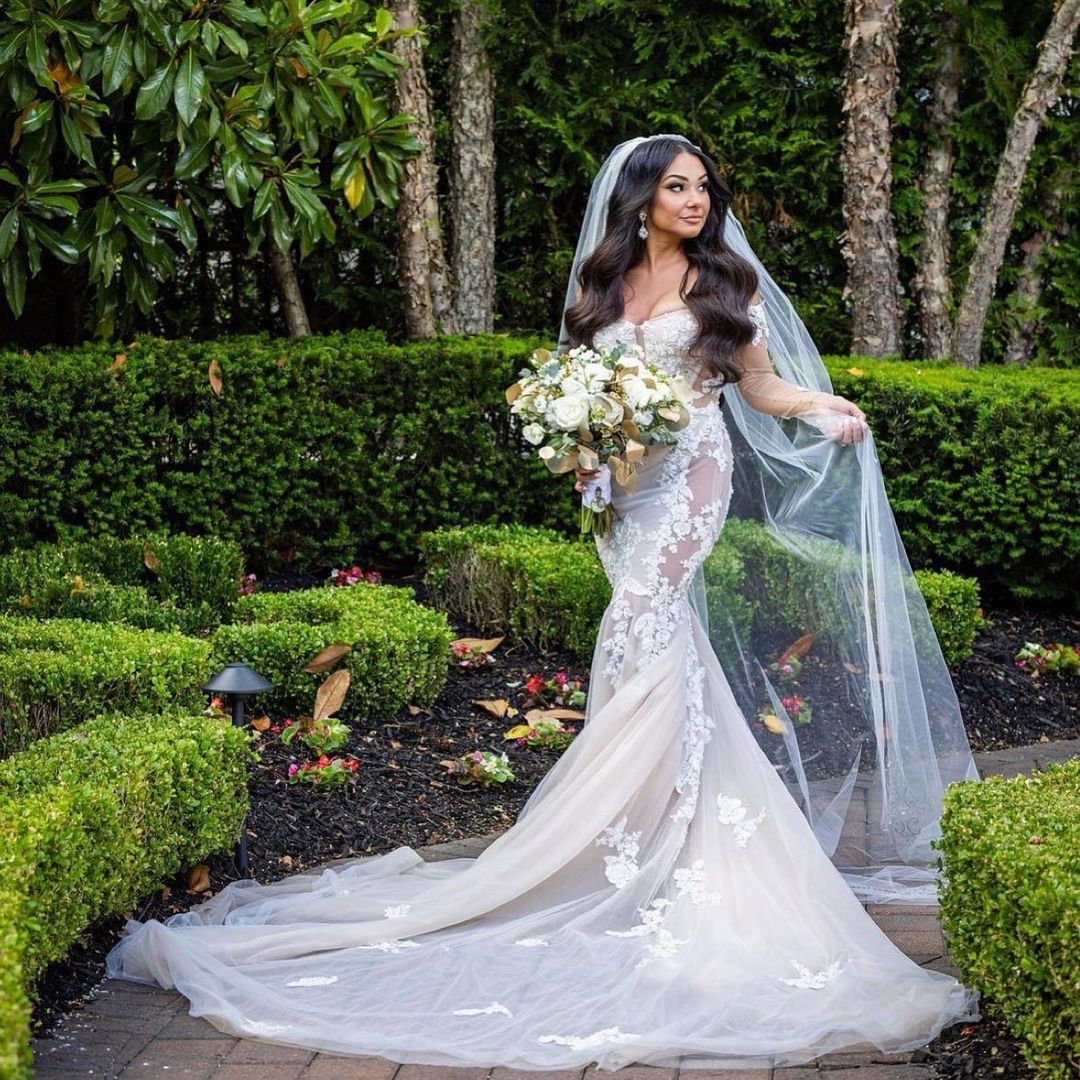 Lovely Bride in garden